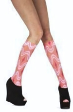 Яркие гольфы Rave (Размер: S-M-L) (Цвет: коралловый)