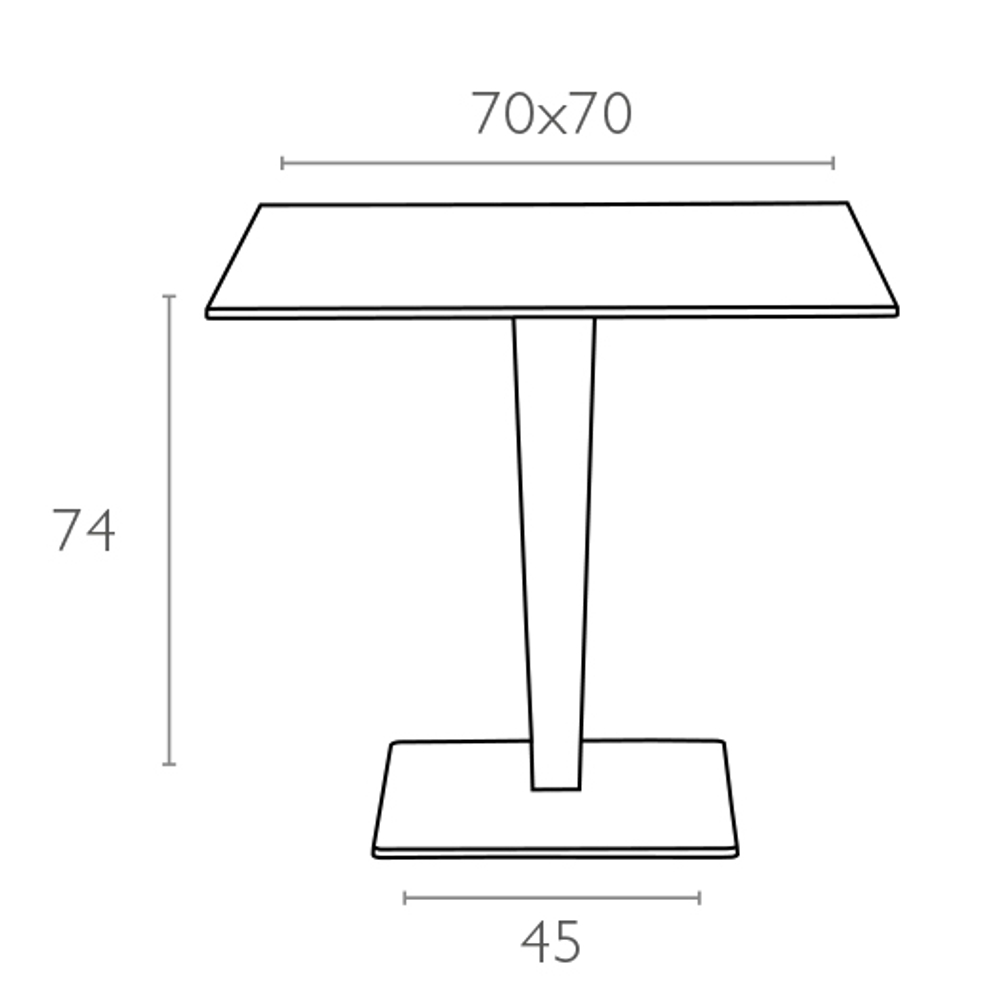 Стол пластиковый плетеный Siesta Contract Riva, белый