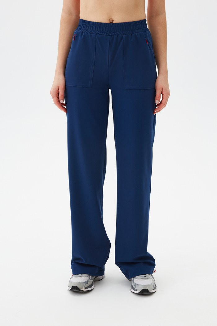 Брюки свободные медицинские женские Йошо, индиго