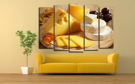 Модульная картина "Сырная тарелка"