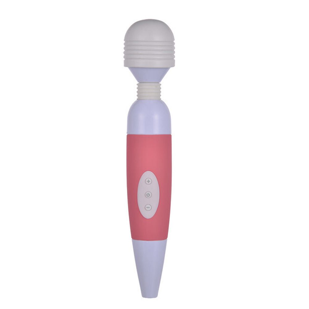 Вибромассажер AV STICK VIBRATOR (розово-белый) (Цвет: розовый с белым)