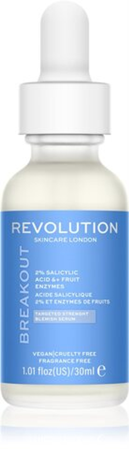 Revolution Skincare Super Salicylic 2% Salicylic Acid & Fruit Enzymes - сыворотка для регенерации жирной и проблемной кожи /   30  ml  / GTIN 5057566295420