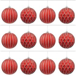 GAEM Набор из 12шт Украшение новогоднее Шар "Золотой наряд", D 10 см, L44 W34 H11 см