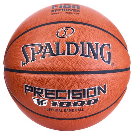 Мяч баск. SPALDING TF-1000 Precision 77526z, р.7, FIBA Appr,микр. zK-композит,нейл.корд, оранжевый