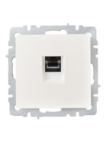 BRITE Розетка компьютерная RJ45 кат.6 РК11-БрЖ жемчуг IEK