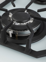 Газовая варочная панель 4 конфорки Nano Glass Белое матовое Закаленное стекло легкой очистки, Wok-конфоркой, Электроподжиг, Газ-контроль, Решетки из чугуна, Macbi MBH64WFGI.V2-NM-WH NanoGlass