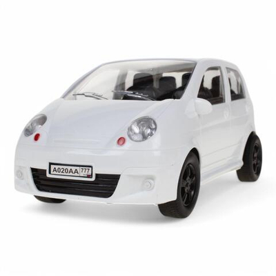 Машина ин. Хэтчбек, 25см. прозрачные окна, цв. белый. KMP 020gi