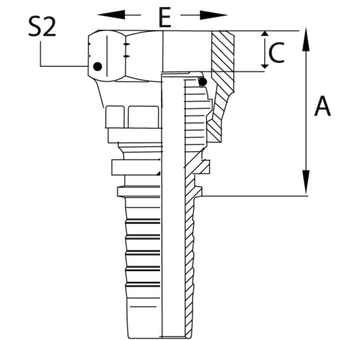 Фитинг DN 10 DKO-L (Г) 16x1.5 10