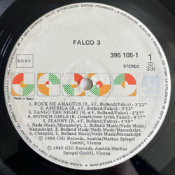 Винтажная виниловая пластинка LP Falco 3 (Испания 1985)