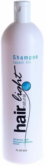 HC HAIR LIGHT Шампунь для большего объема волос 1000мл "Hair Natural Light Shampoo Capelli Fini"