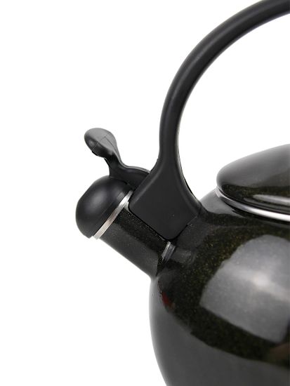 Чайник 2,2 л. эмалированный со свистком Kamille KM 1038A с черной бакелитовой ручкой