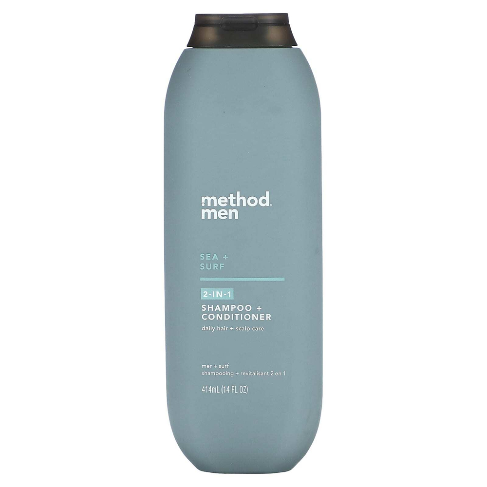 Method, Для мужчин, шампунь и кондиционер 2 в 1, Sea + Surf, 414 мл (14 жидк. унц.)
