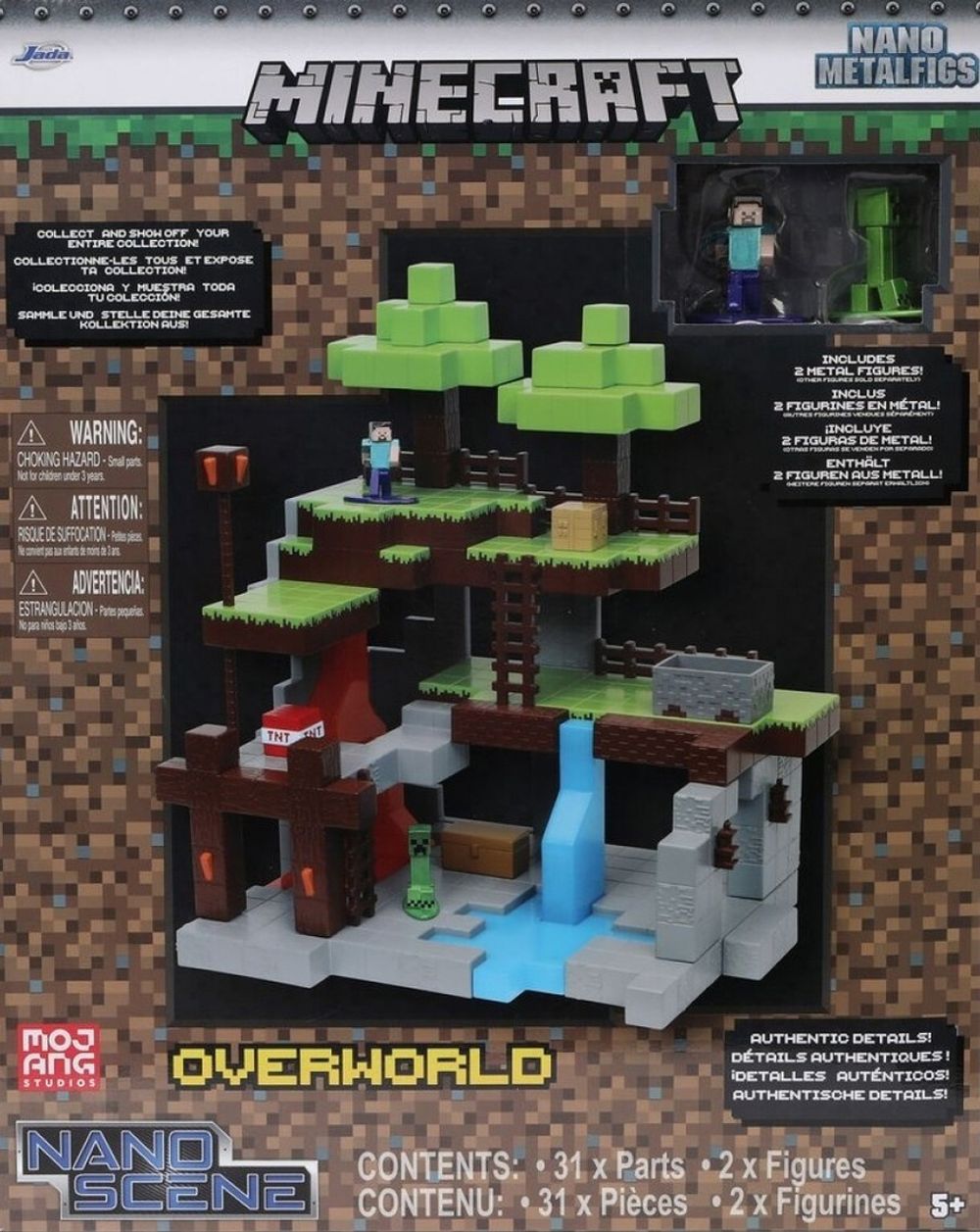 Фигурки Jada Toys Nano Scene Minecraft 1.65" With 2 Figures
