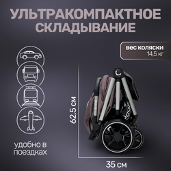 Прогулочная коляска для двойни BubaGO DUO X