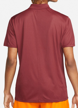 Мужское теннисное поло Nike Court Dri-Fit Pique Polo M - pomegranate/white