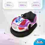 Бамперная машинка «Пламя» на аккумуляторе с LED-подсветкой и музыкой для автодрома