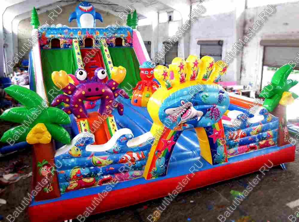 Коммерческий батут "Морские приключения" 14*7*6 м