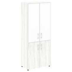 Yalta Шкаф LT.ST-1.2 R white Снежная Патина/Стекло White 800*450*1987