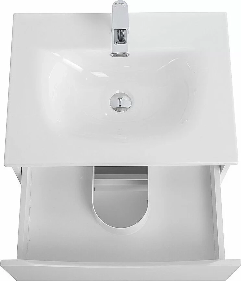 Тумба с раковиной BelBagno MARINO-CER-N-700-2C-SO-BO-P Bianco Opaco