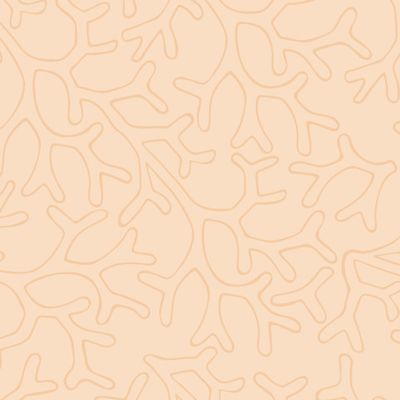 Абстрактные листья на персиковом фоне