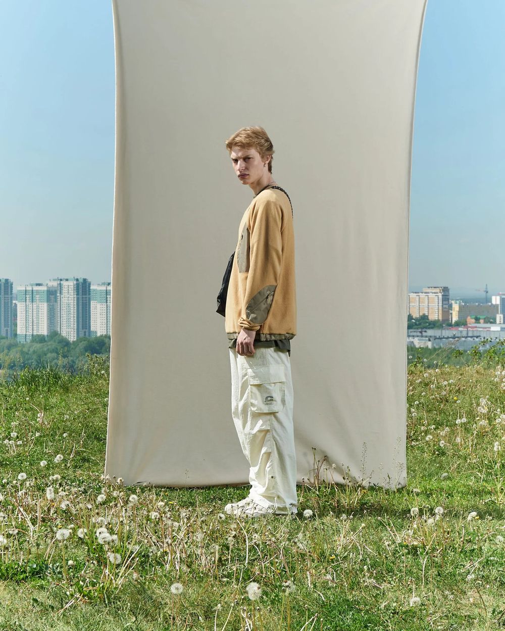 Толстовка Called a Garment Utilitarian карри