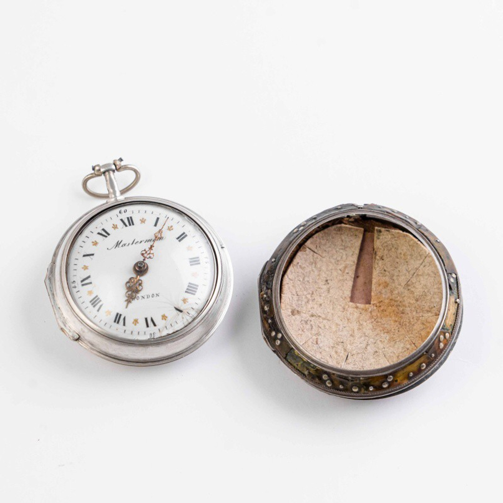 Антикварные трёхкорпусные карманные часы «MASTERMAN LONDON»