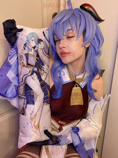 Мини дакимакура Камисато Аято из Геншин Импакт | Genshin Impact арт. M0954, 60х20 см