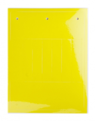 Табличка эластичная. Клейкое основание. Винил. Желтый