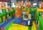 Коммерческий батут "Тигриная страна 2", 8*4*5 м, PR-11890