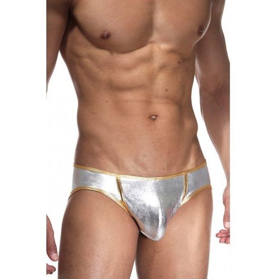 Мужские трусы брифы серебристые Cosmos Colors CM20GS