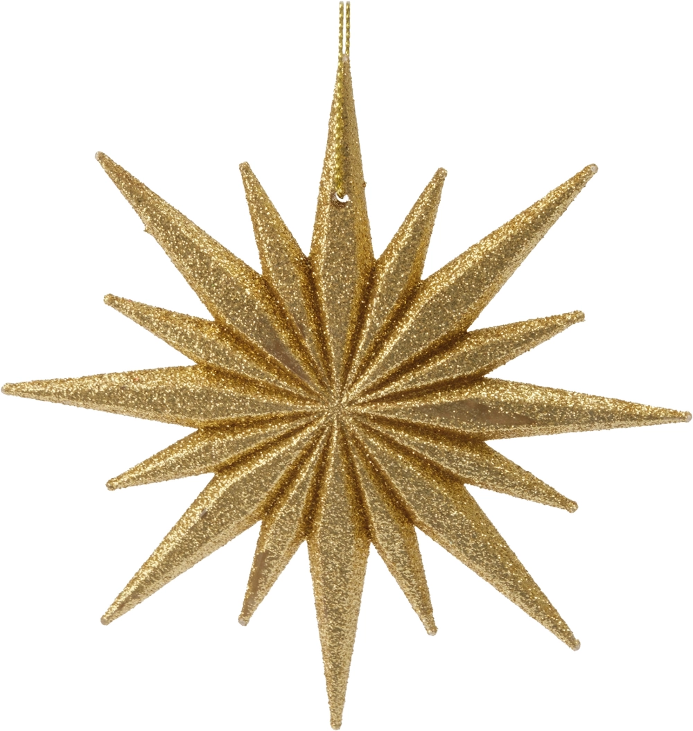 Украшение фигурное Звезда 12см золото, акрил, SYYKLC-1924339