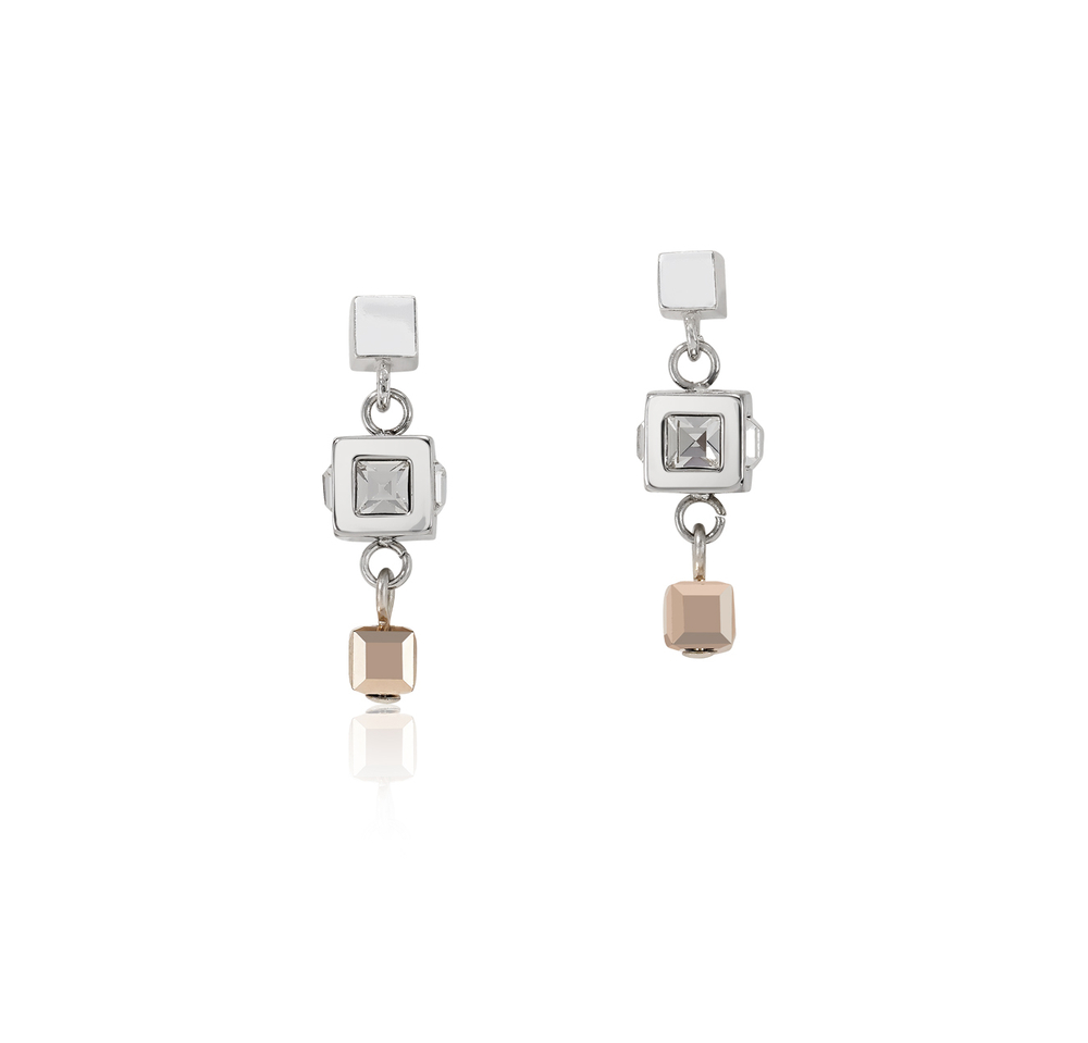 Серьги Coeur de Lion Silver-Rosegold 5037/21-1723