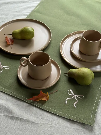 Набор из двух чайных пар бежевого цвета из коллекции essential, 250 мл