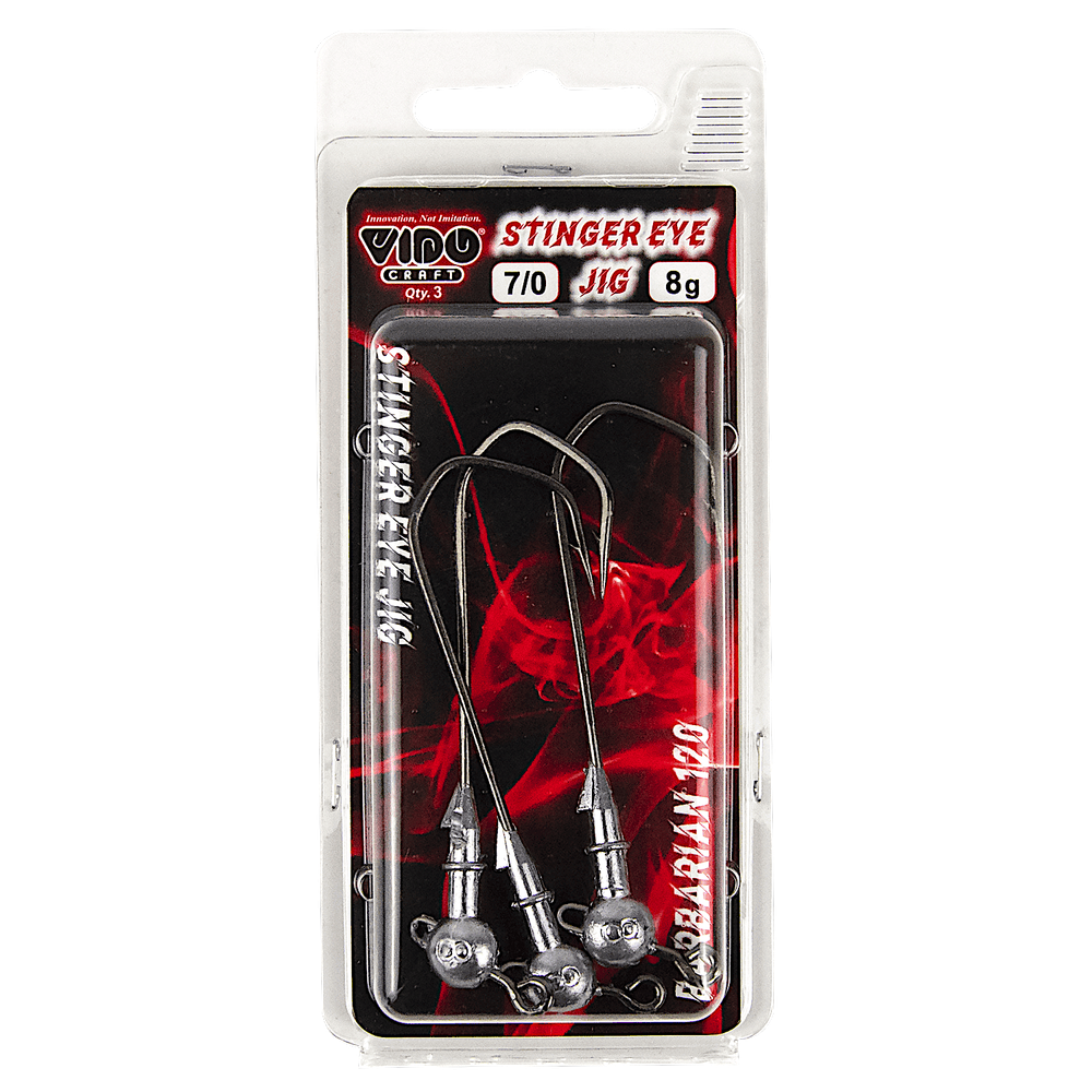 Джиг головка Шар Vido Craft некрашеный Stinger Eye Jig VD-079 -