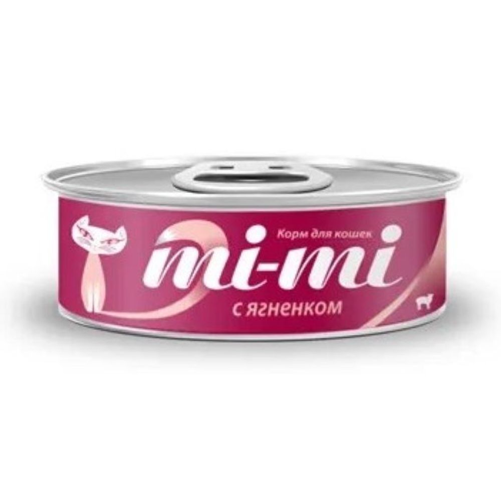 Консервы MI-MI для кошек и котят с ягненком - 80 гр