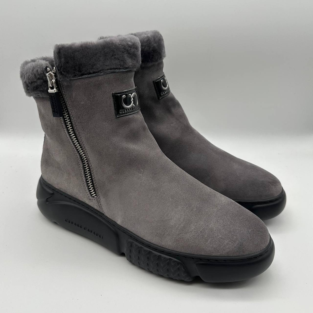 Ботинки на меху женские CASADEI серые