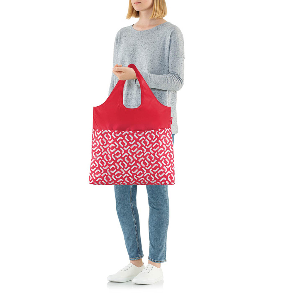 Сумка складная mini maxi shopper plus signature red