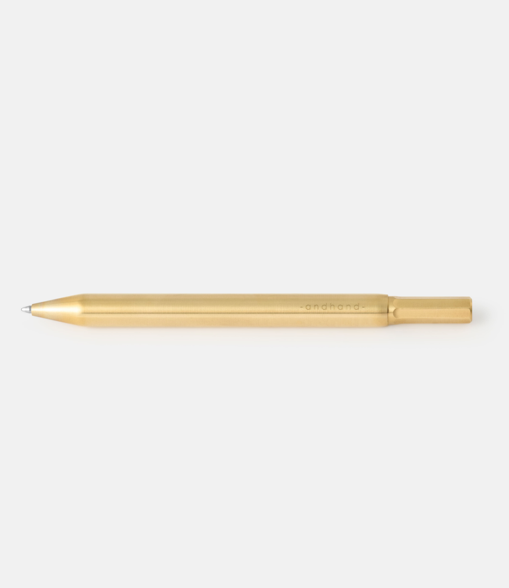 Andhand Method Pen Mini Brass — ручка из латуни с поворотным механизмом