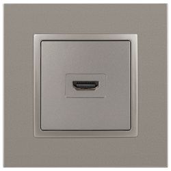 Розетка ЭРА Elegance 14-3114-16 HDMI, титан