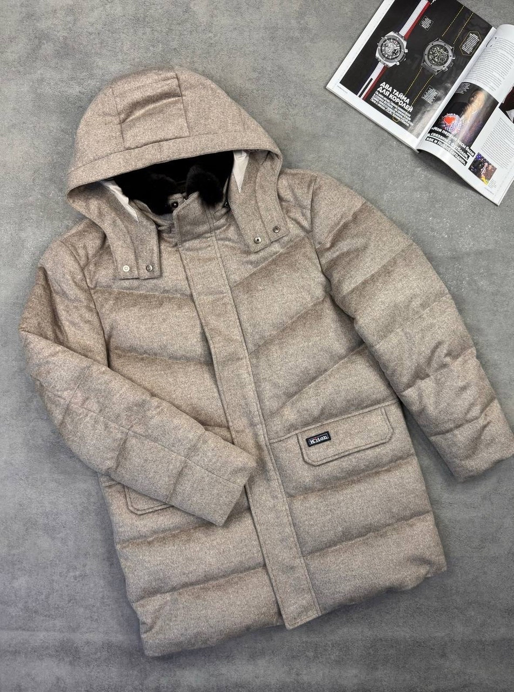 Кашемировый пуховик Kiton