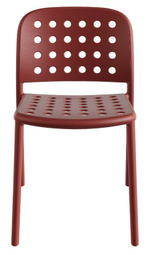 Стул пластиковый Papatya Bomonti-S, кирпично-красный