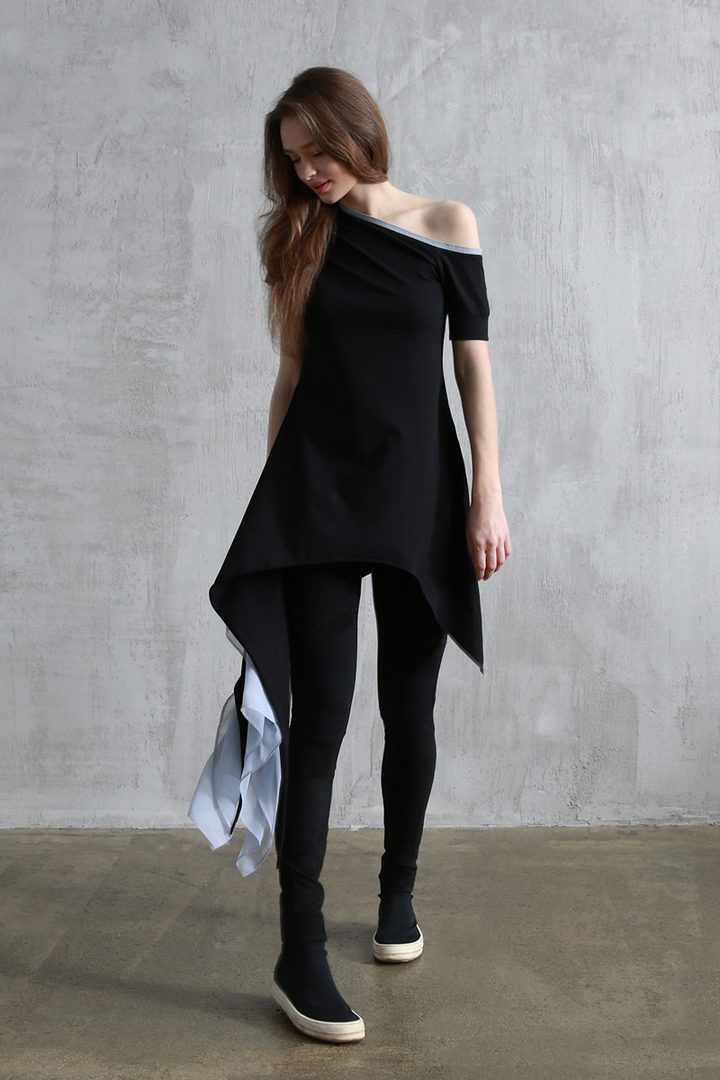 Платье «Aurora Black Gray»