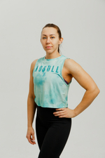 Майка NOBULL зелёная в пятнах