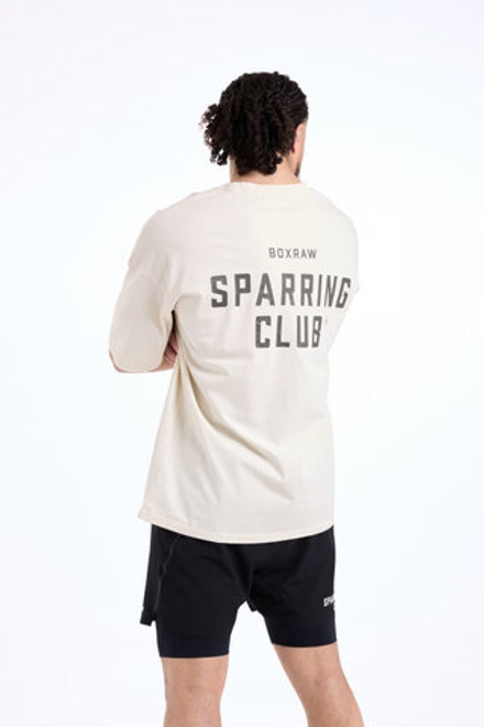 Футболка BOXRAW Sparring Club бежевая