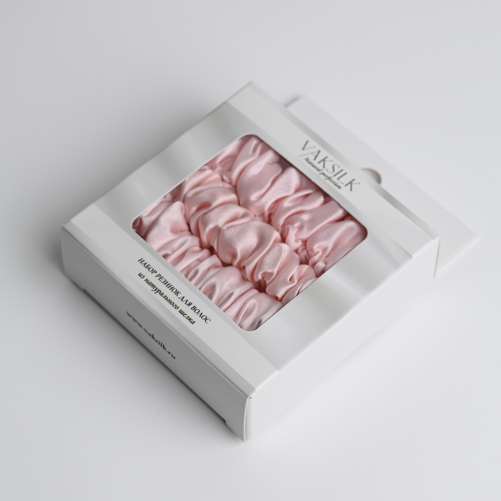 Набор резинок для волос "Medium" розовый