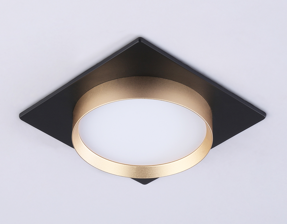 Светильник встраиваемый TN5232 BK/GD черный/золото GX53 max 12W 105*105*38