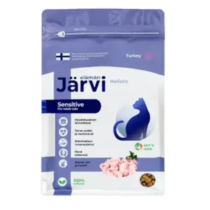 Сухой корм Jarvi для взрослых кошек с чувствительным пищеварением, индейка