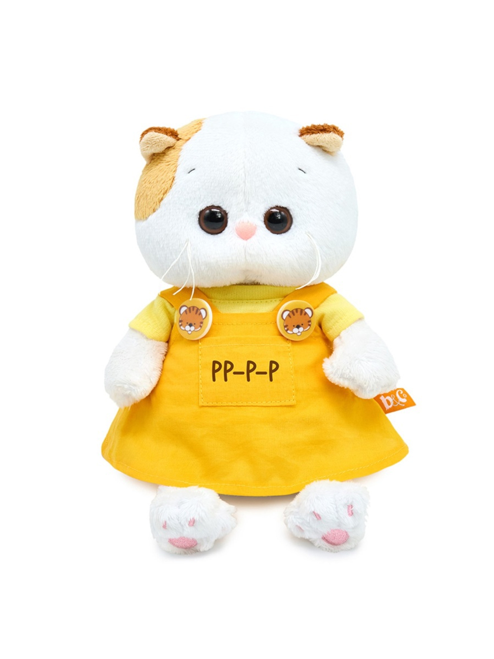 Мягкая игрушка Кошечка Ли-Ли BABY в сарафане с тигрятами 20 см LB-147