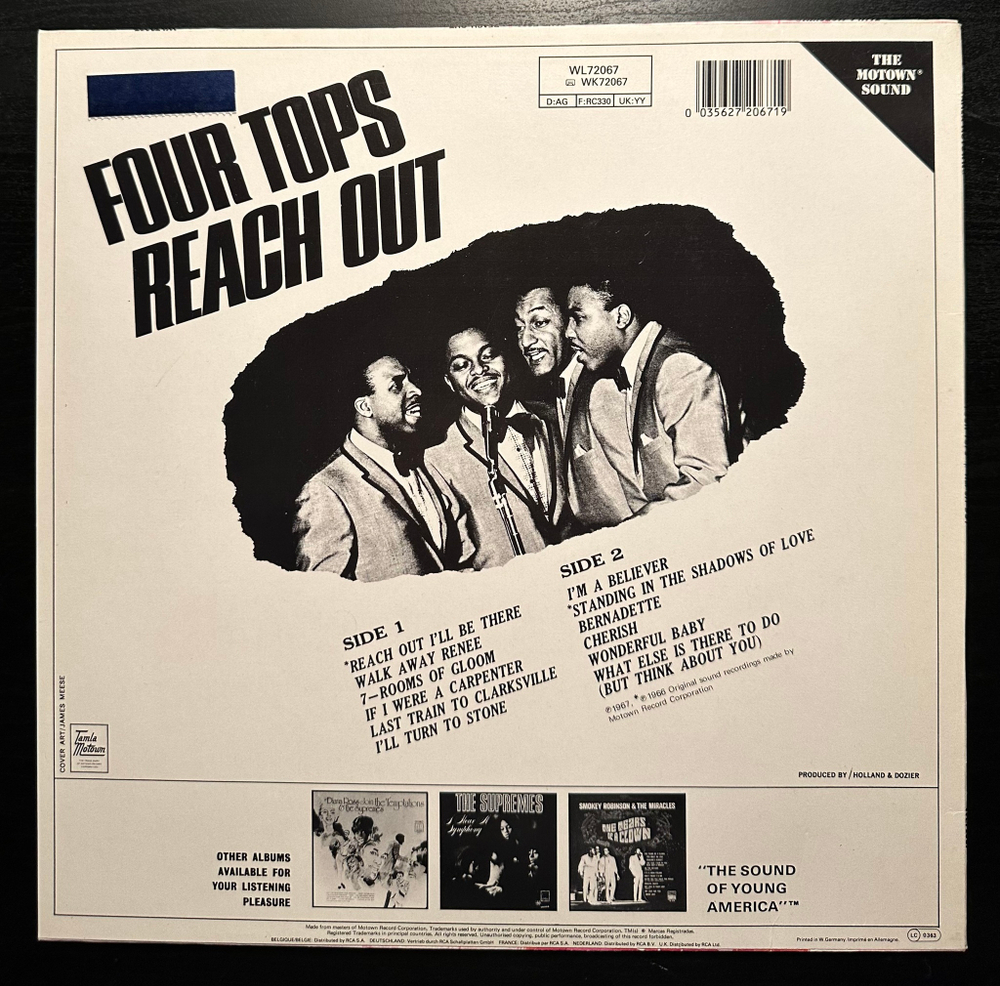Four Tops - Reach Out (Германия 1984г.)