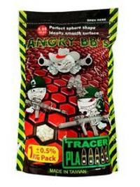 Шарики ТРАССИРУЮЩИЕ ANGRY BBs® 0,32 (ЗЕЛЕНЫЕ, 1кг. пакет) AG-032TRG